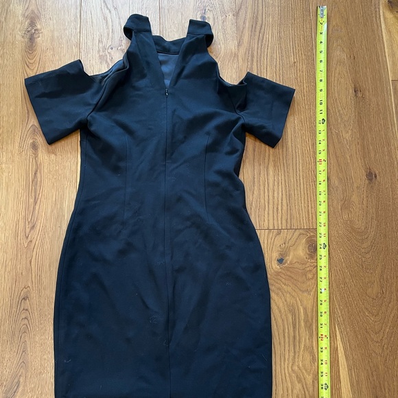 ASOS off the shoulder black midi dress - Picture 2 of 3